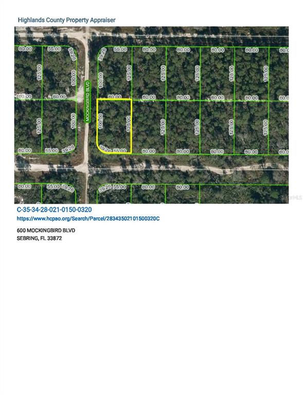 Listing Details for 600 Mockingbird Boulevard, SEBRING, FL 33872