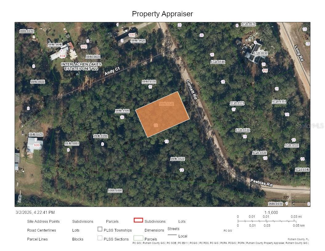Listing Details for Tbd Cornett Road, INTERLACHEN, FL 32148