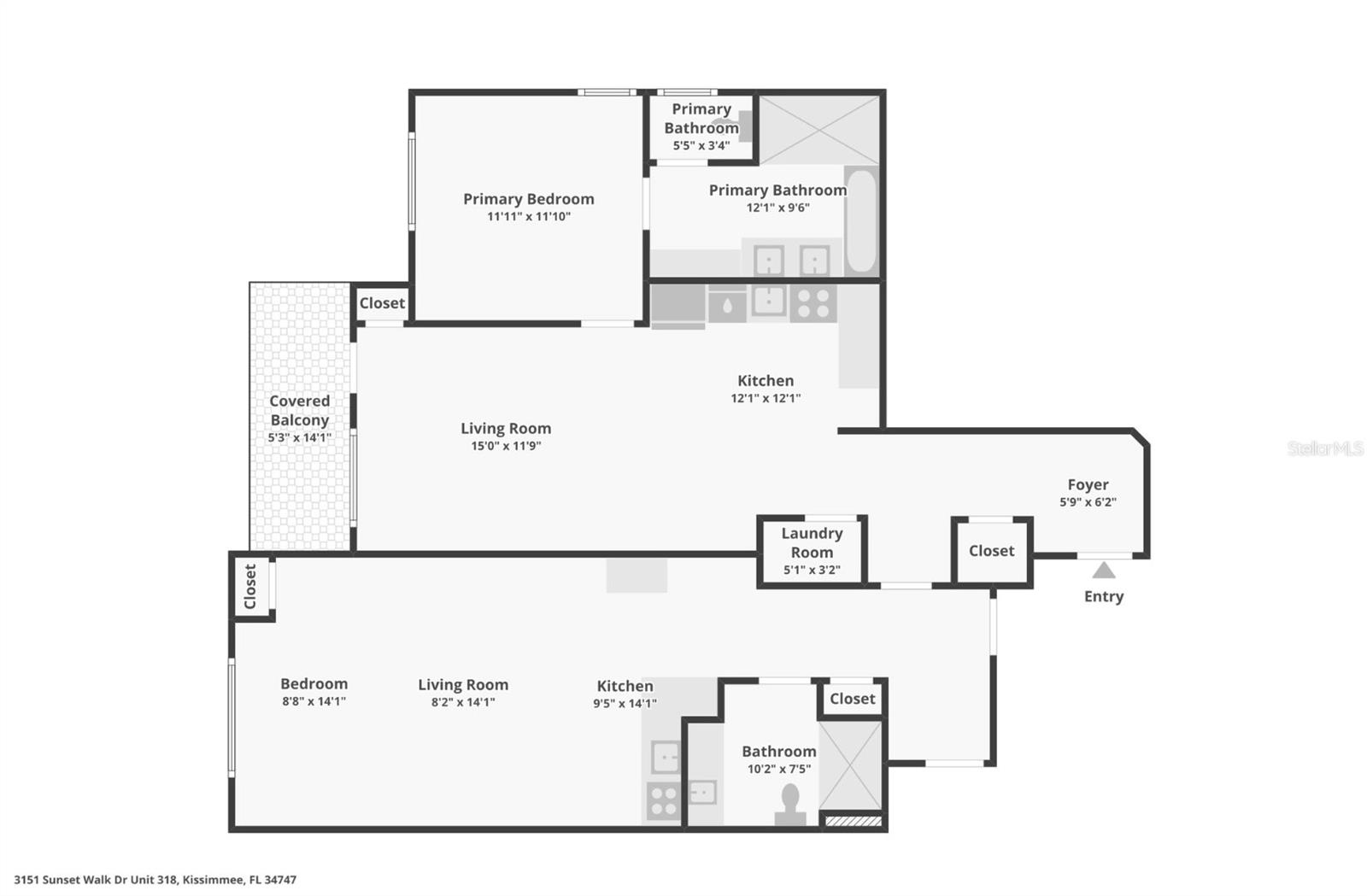 Image 2 of 58 For 3151 Sunset Walk Drive 318