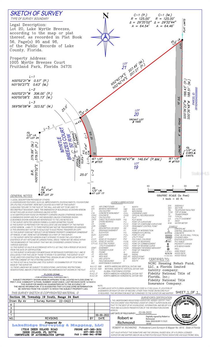 Details for 1005 Myrtle Breezes Court, FRUITLAND PARK, FL 34731