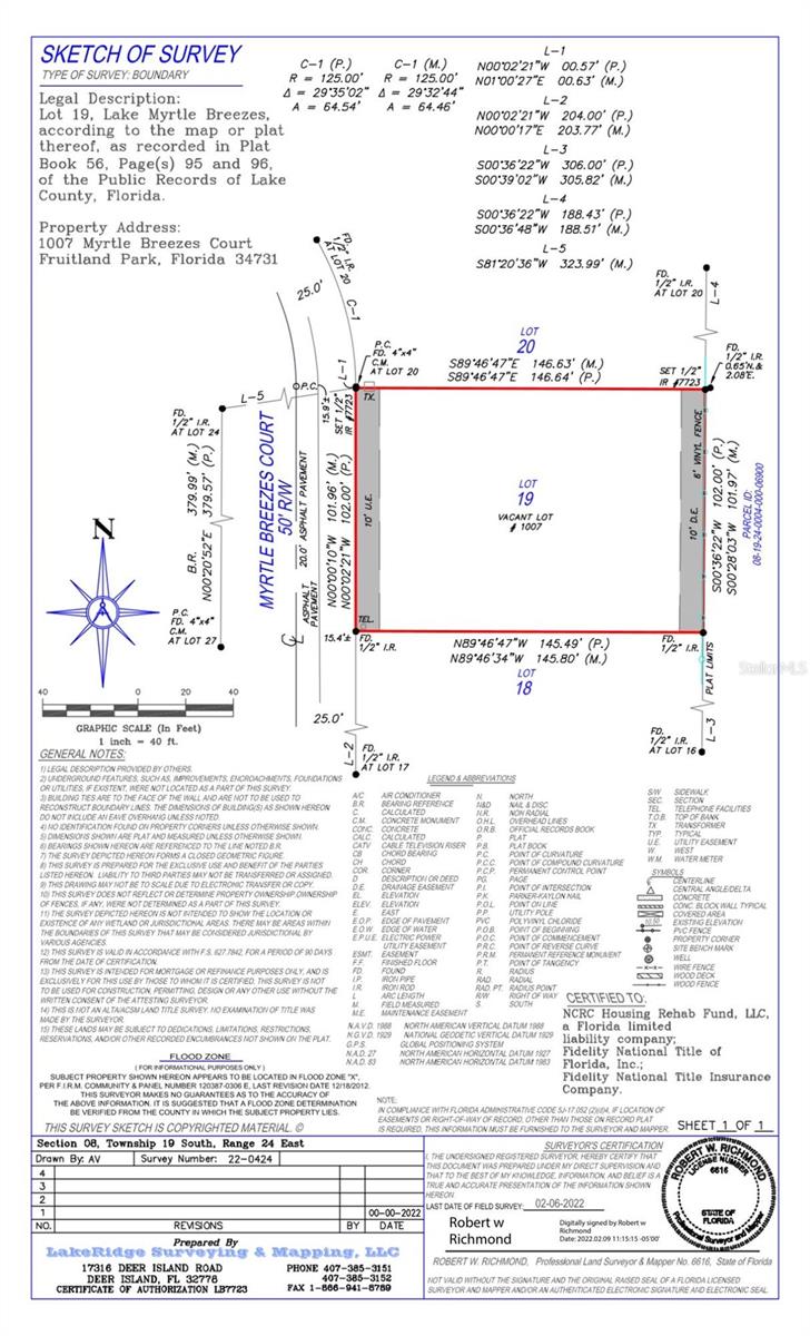 Details for 1007 Myrtle Breezes Court, FRUITLAND PARK, FL 34731