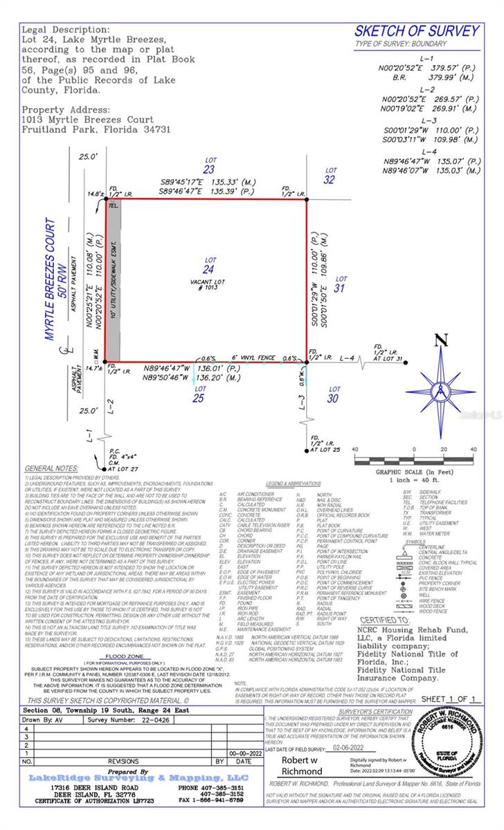 Details for 1013 Myrtle Breezes Court, FRUITLAND PARK, FL 34731