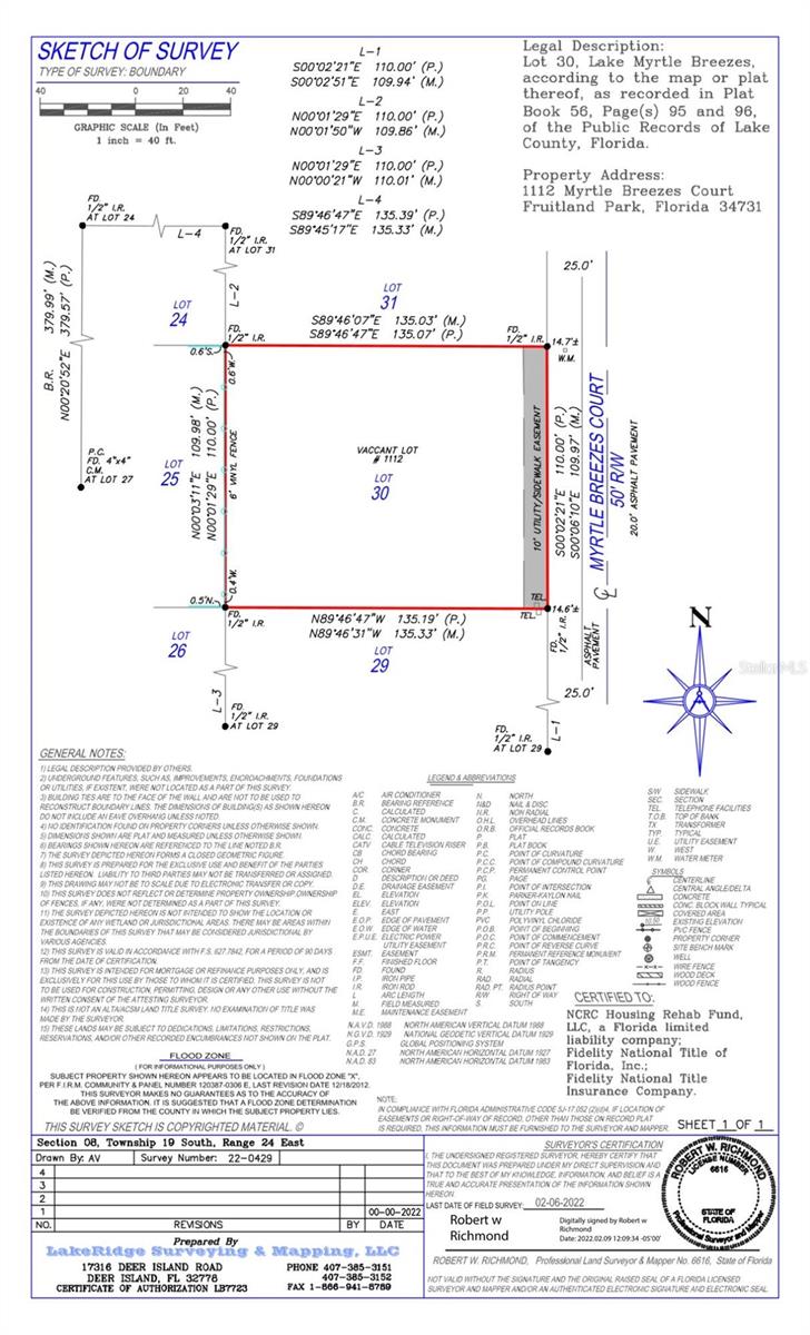 Details for 1112 Myrtle Breezes Court, FRUITLAND PARK, FL 34731