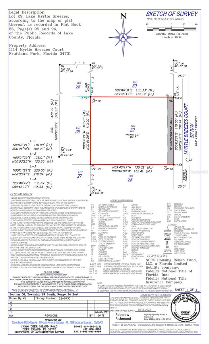 Details for 1114 Myrtle Breezes Court, FRUITLAND PARK, FL 34731