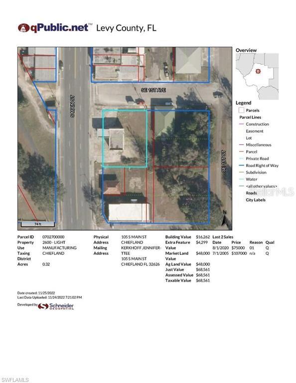 Listing Details for 105 Main Street, CHIEFLAND, FL 32626
