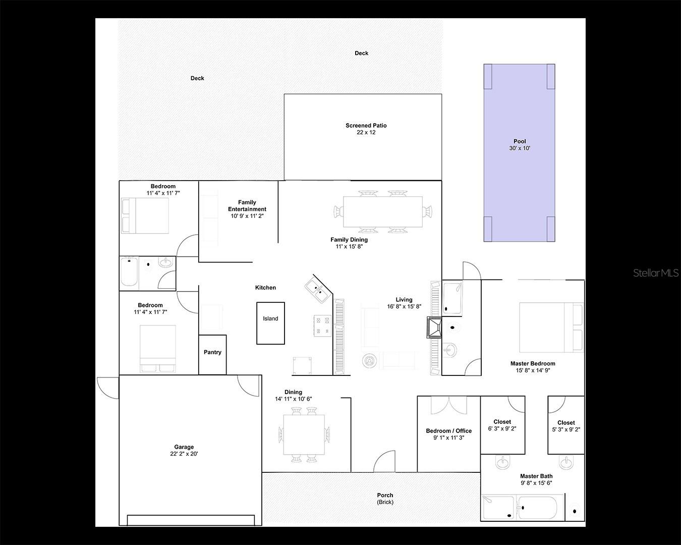 Listing photo id 36 for 8701 Lake Calm Lane