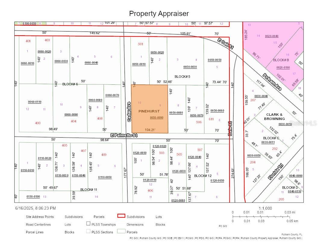 Listing Details for 502 Palmetto Street, PALATKA, FL 32177