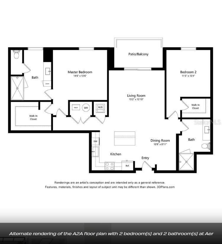 Image 2 of 100 For 300 W Tyler St  2705