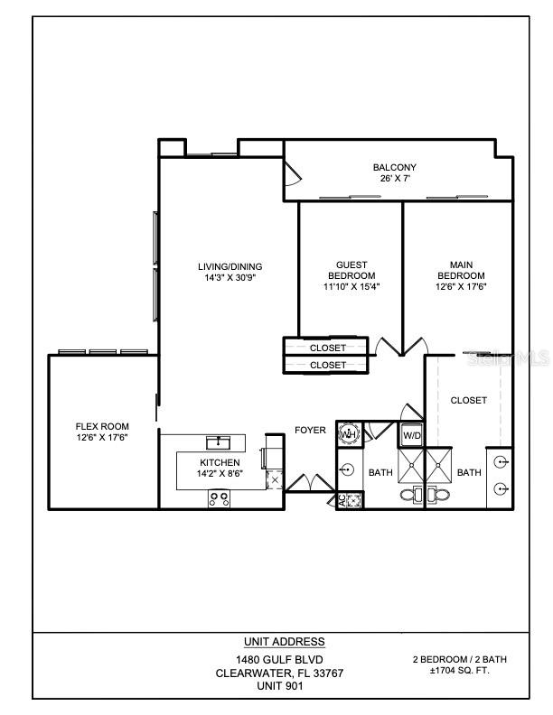 Image 51 of 57 For 1480 Gulf Boulevard 901