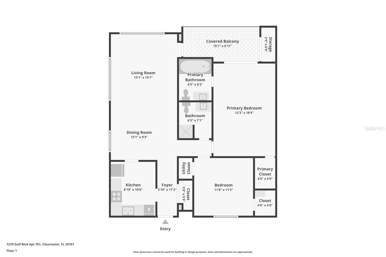 Image 26 of 26 For 1270 Gulf Boulevard 701