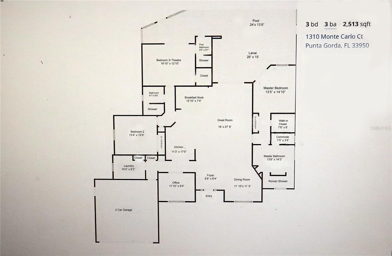 Image 68 of 68 For 1310 Monte Carlo Court