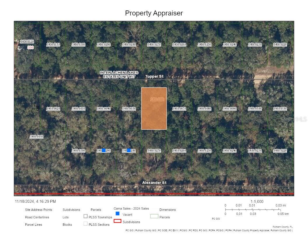 Details for 0 Topper Street, INTERLACHEN, FL 32148