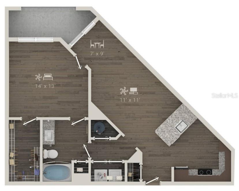 Image 2 of 30 For 1420 Lakefront Drive 7110