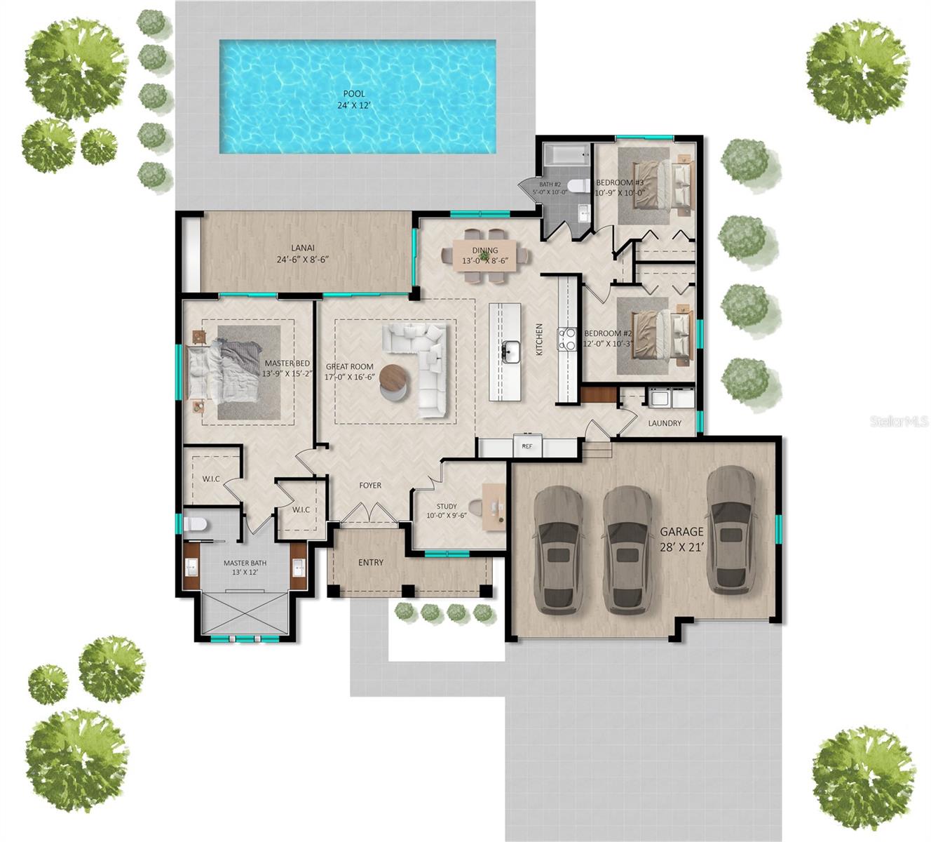 Image 3 of 3 For 1573 Greenley Road