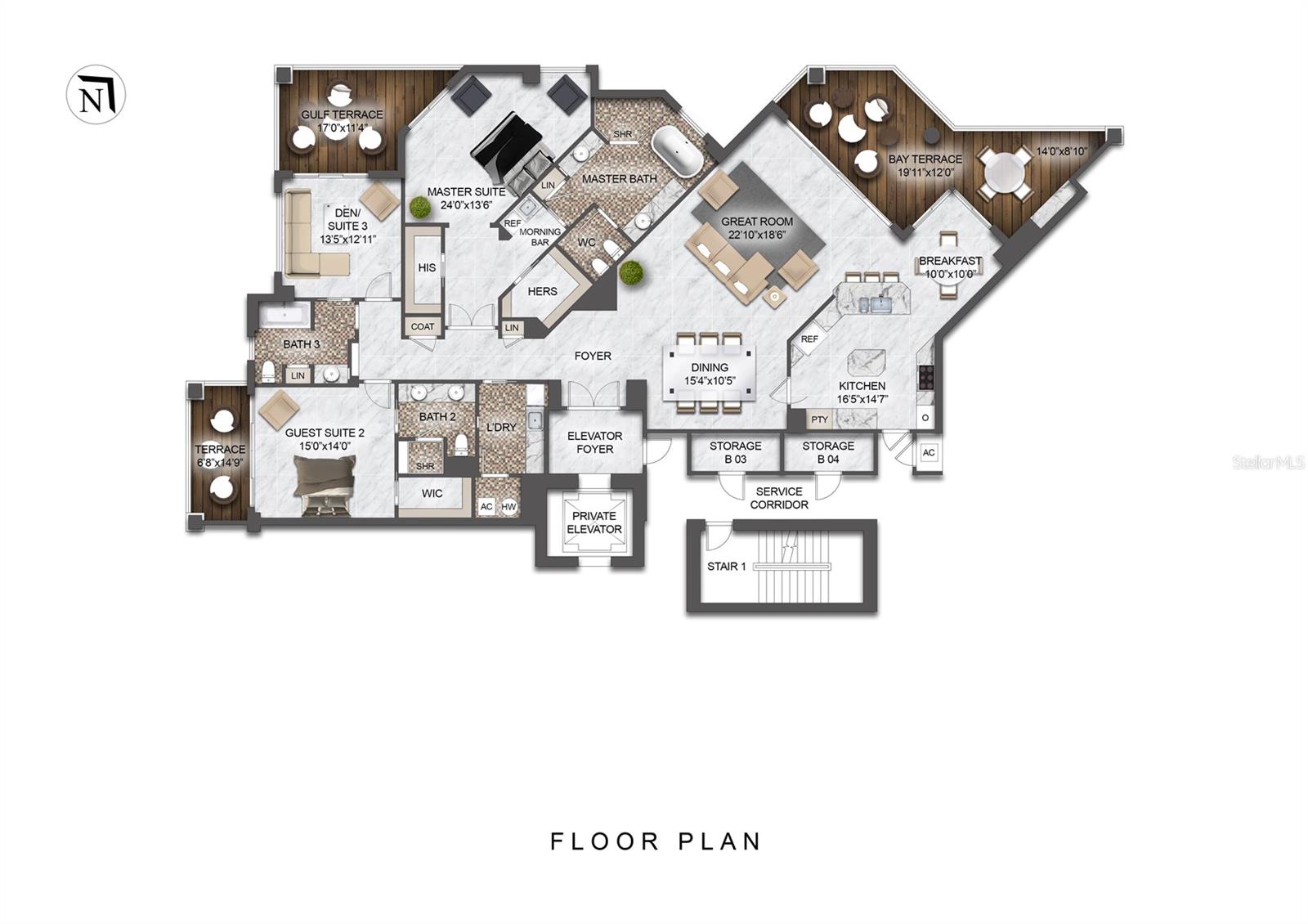 Image 44 of 60 For 2050 Benjamin Franklin Drive B704