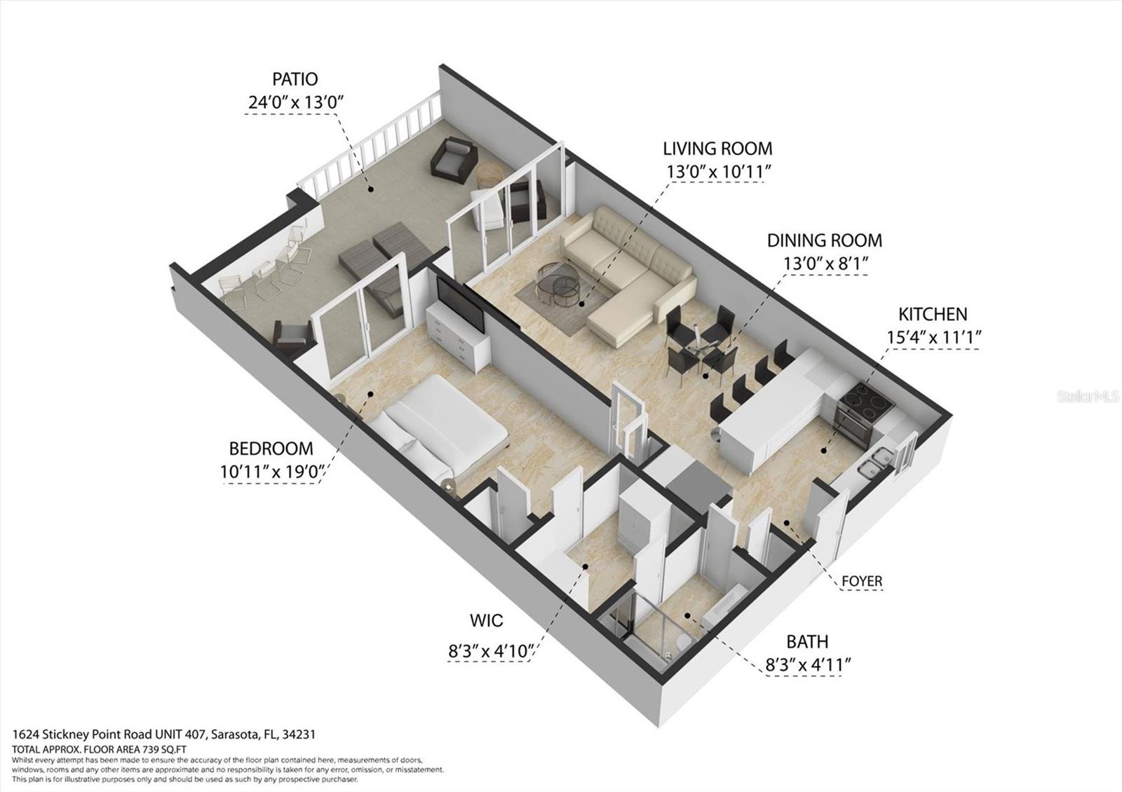Image 27 of 58 For 1624 Stickney Point Road 24-407