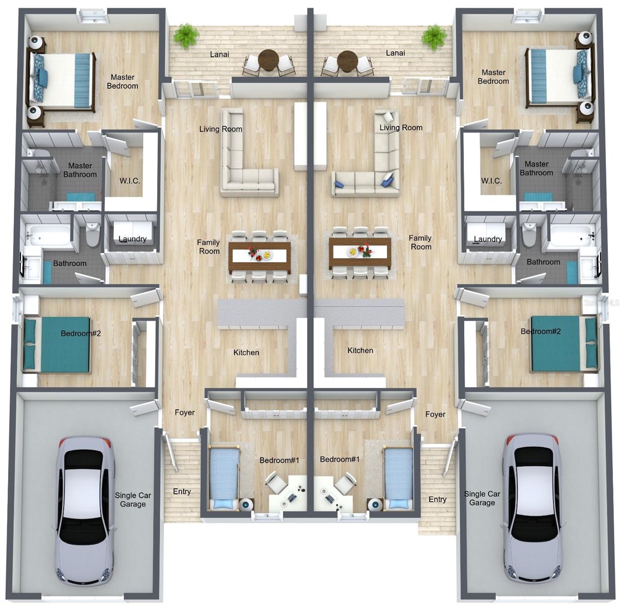 Image 2 of 3 For 1315-1317 Diplomat Parkway E