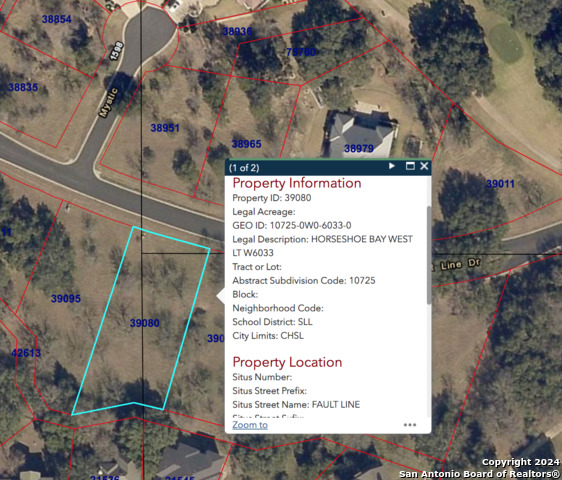 Details for W6033 Fault Line, Horseshoe Bay, TX 78657