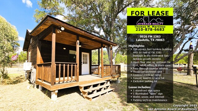 Details for 9926 Fm 1283, Lakehills, TX 78063